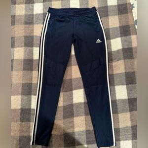 Adidas Striped Trackpants In Blue